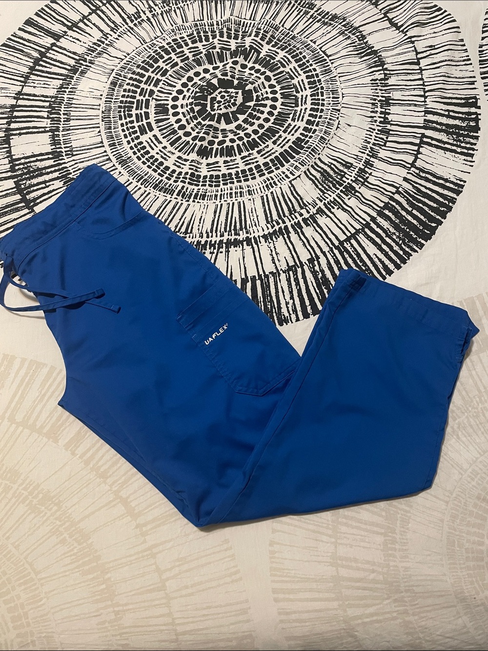 UA Scrubs Royal Blue Drawstring Scrub Pants